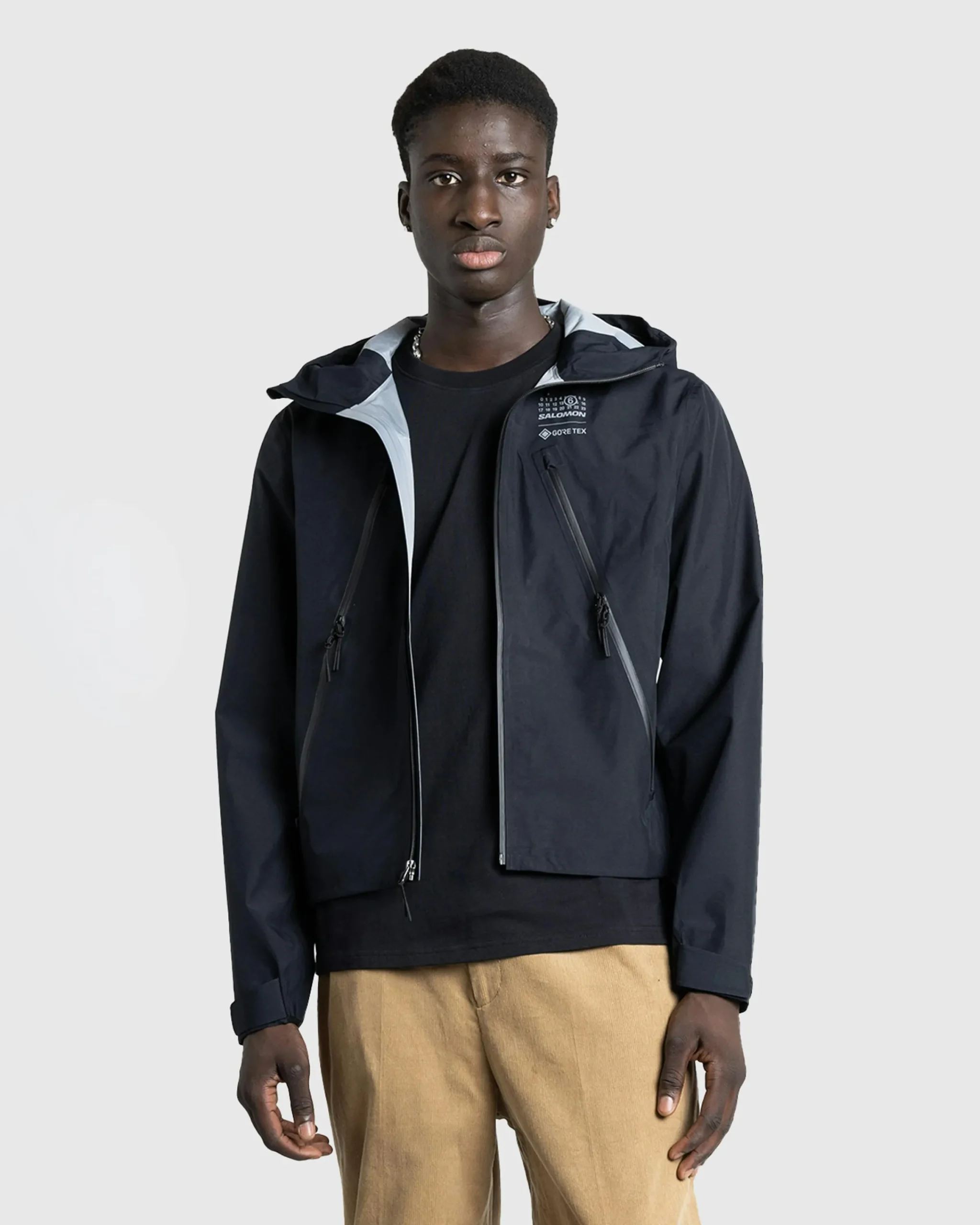 MM6 Maison Margiela Windbreaker Deep Black- Outerwear