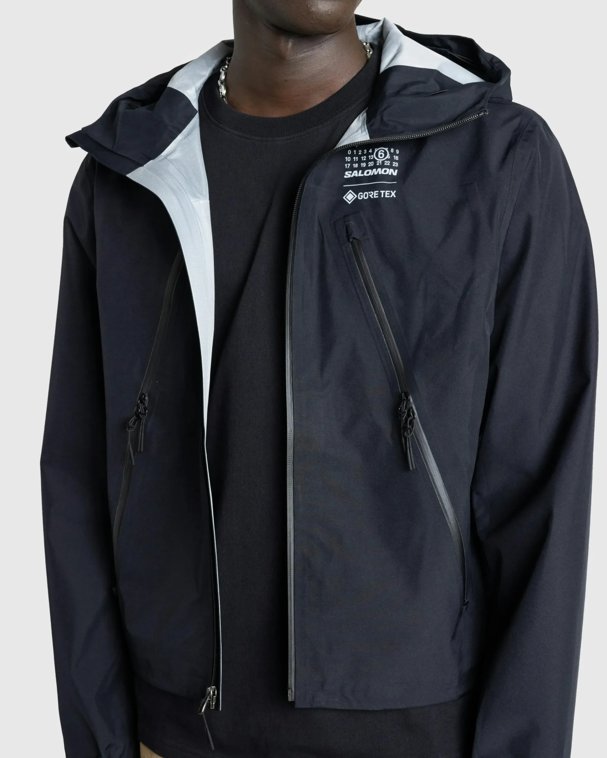 MM6 Maison Margiela Windbreaker Deep Black- Outerwear
