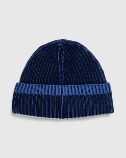 Stone Island Wool Beanie Navy Blue- Hats