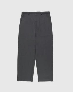 Acne Studios Wool Blend Tailored Trousers Dark Grey Melange- Pants