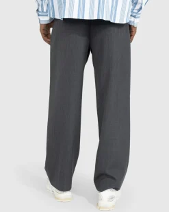 Acne Studios Wool Blend Tailored Trousers Dark Grey Melange- Pants