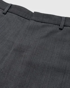 Acne Studios Wool Blend Tailored Trousers Dark Grey Melange- Pants