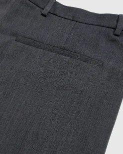 Acne Studios Wool Blend Tailored Trousers Dark Grey Melange- Pants