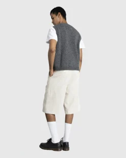 Maison Margiela Wool Gilet Dark Grey- Knitwear