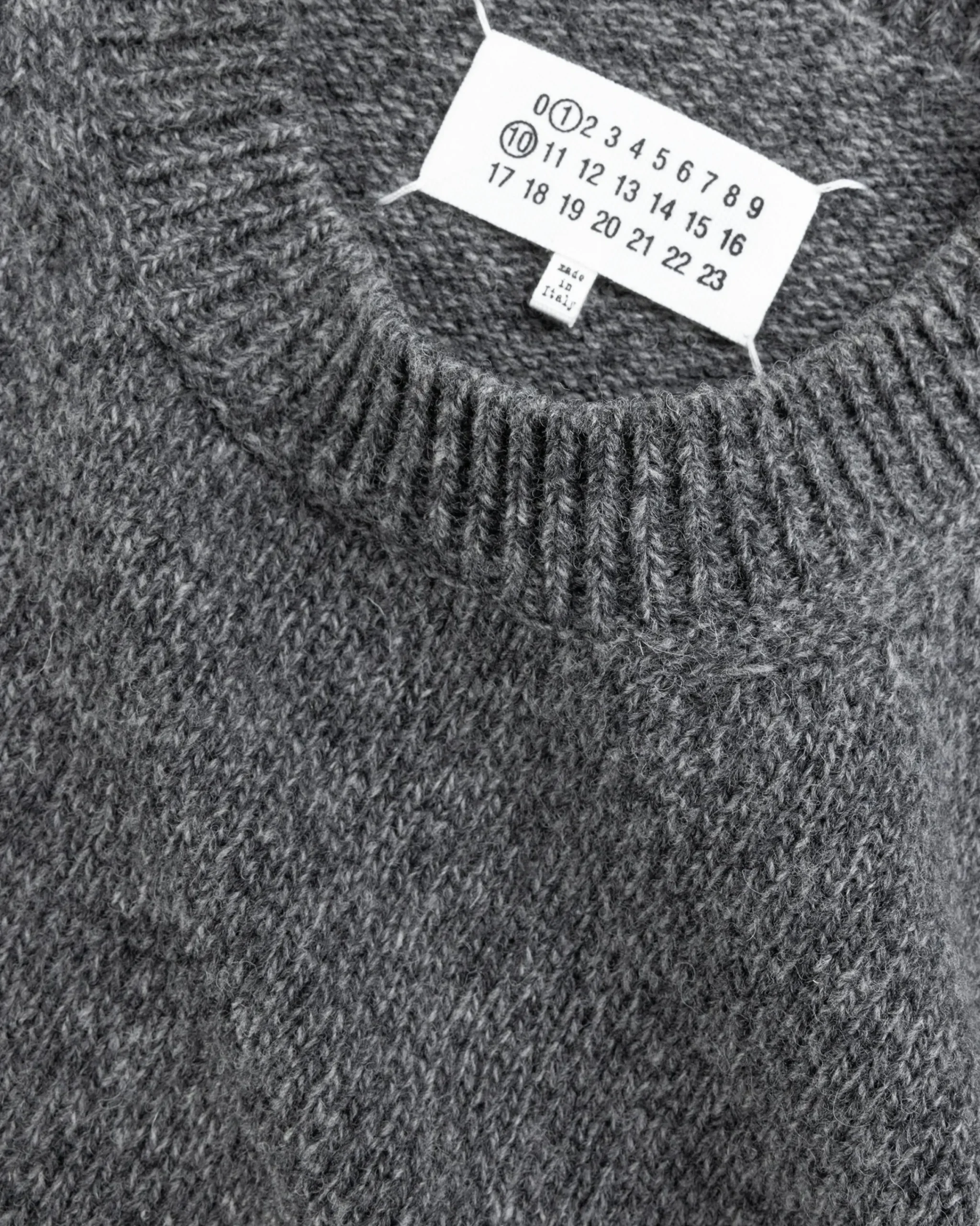 Maison Margiela Wool Gilet Dark Grey- Knitwear
