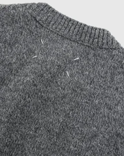 Maison Margiela Wool Gilet Dark Grey- Knitwear