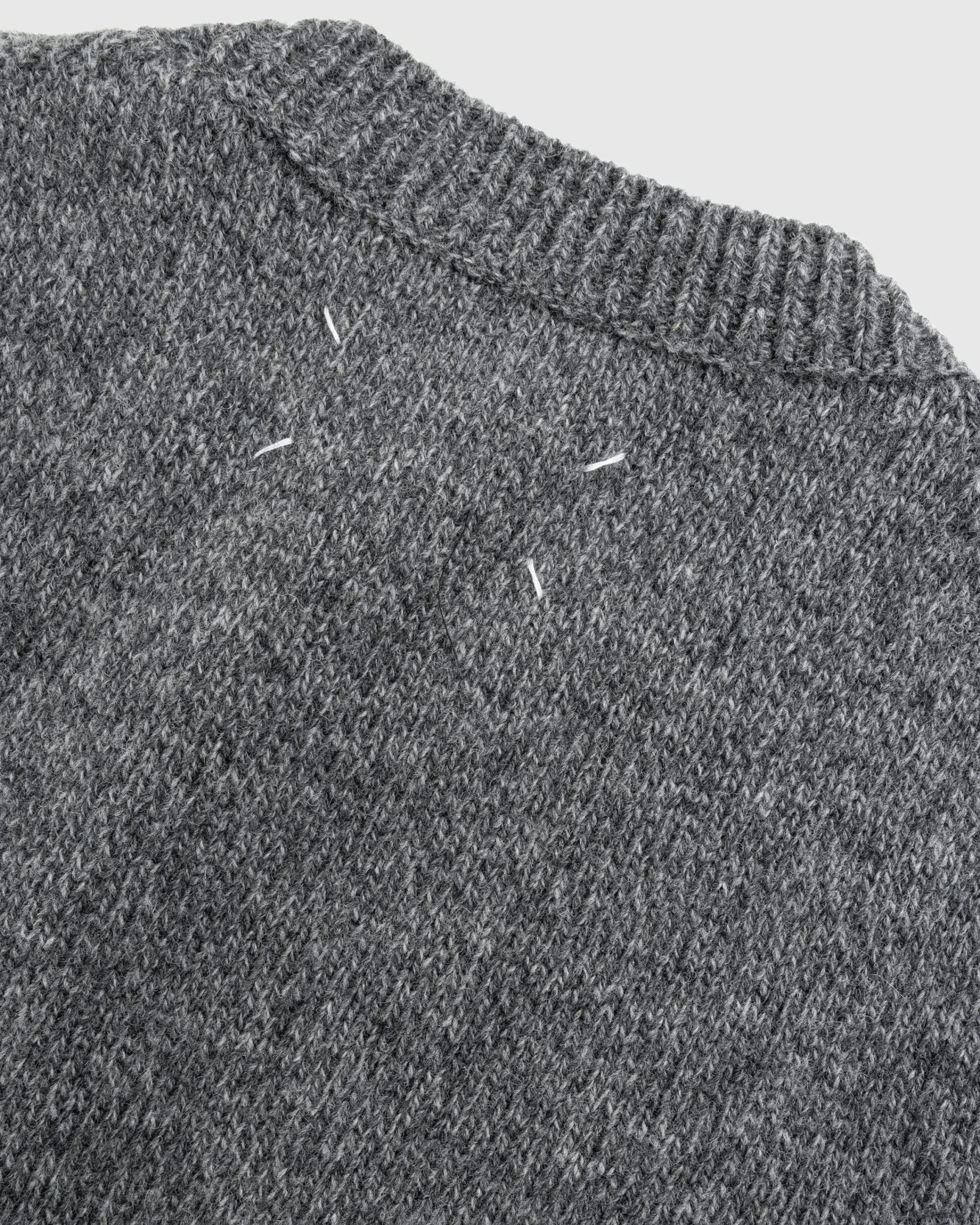 Maison Margiela Wool Gilet Dark Grey- Knitwear
