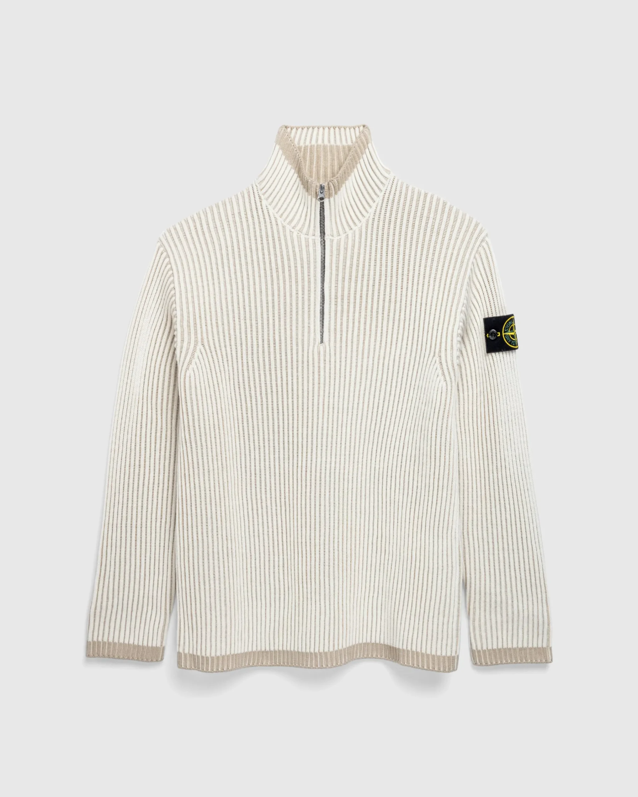 Stone Island Wool Half-Zip Sweater- Knitwear