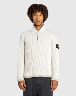 Stone Island Wool Half-Zip Sweater- Knitwear