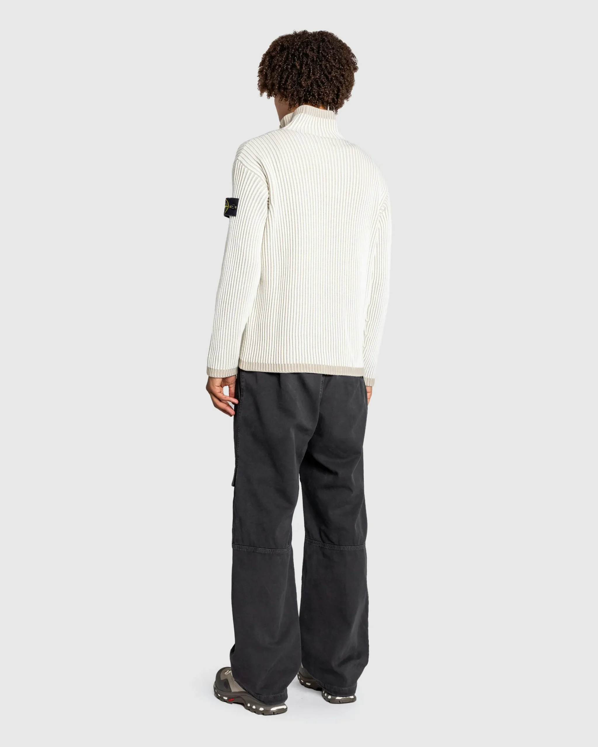 Stone Island Wool Half-Zip Sweater- Knitwear