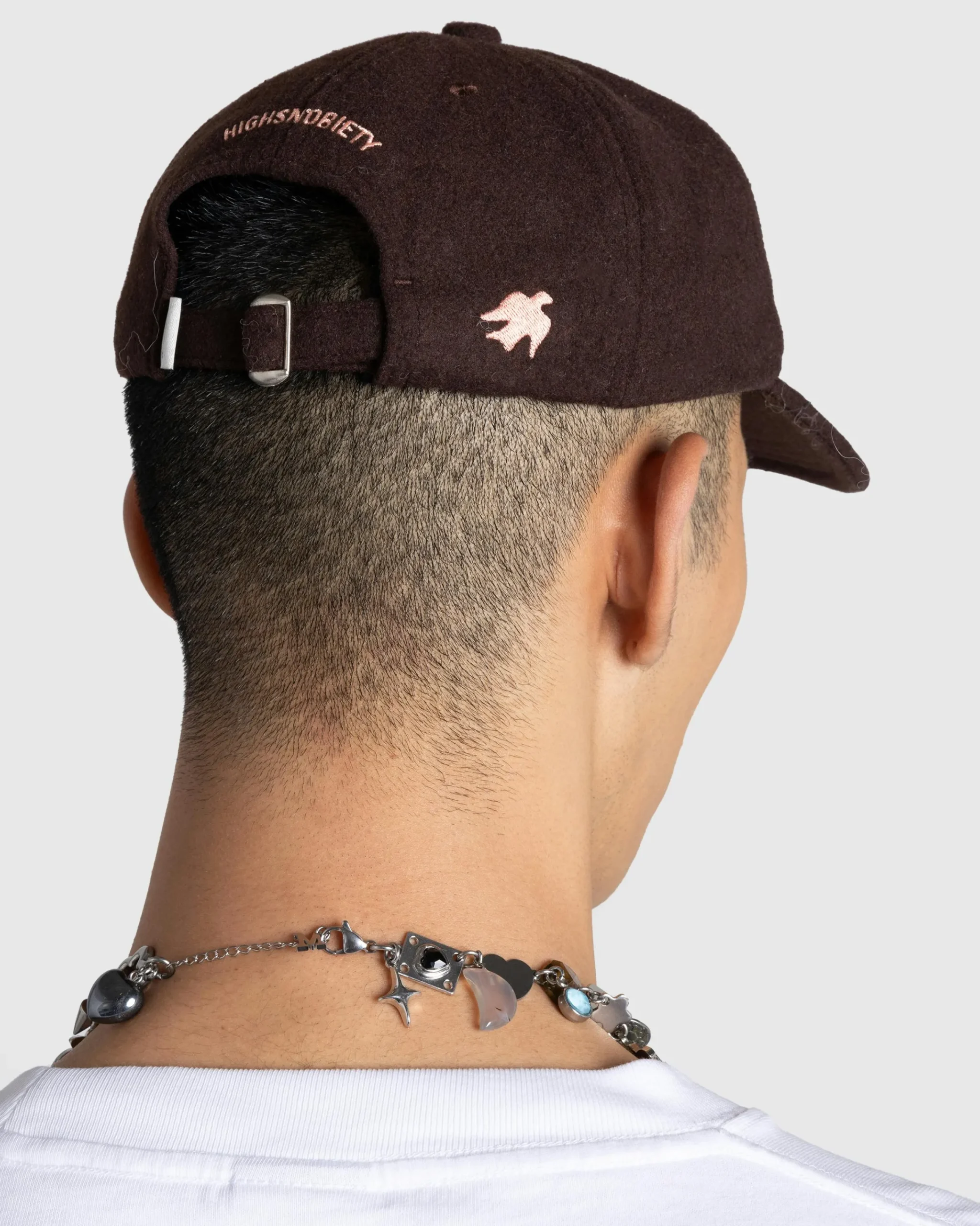 Sant Ambroeus Wool Logo Cap Dark Brown- Hats