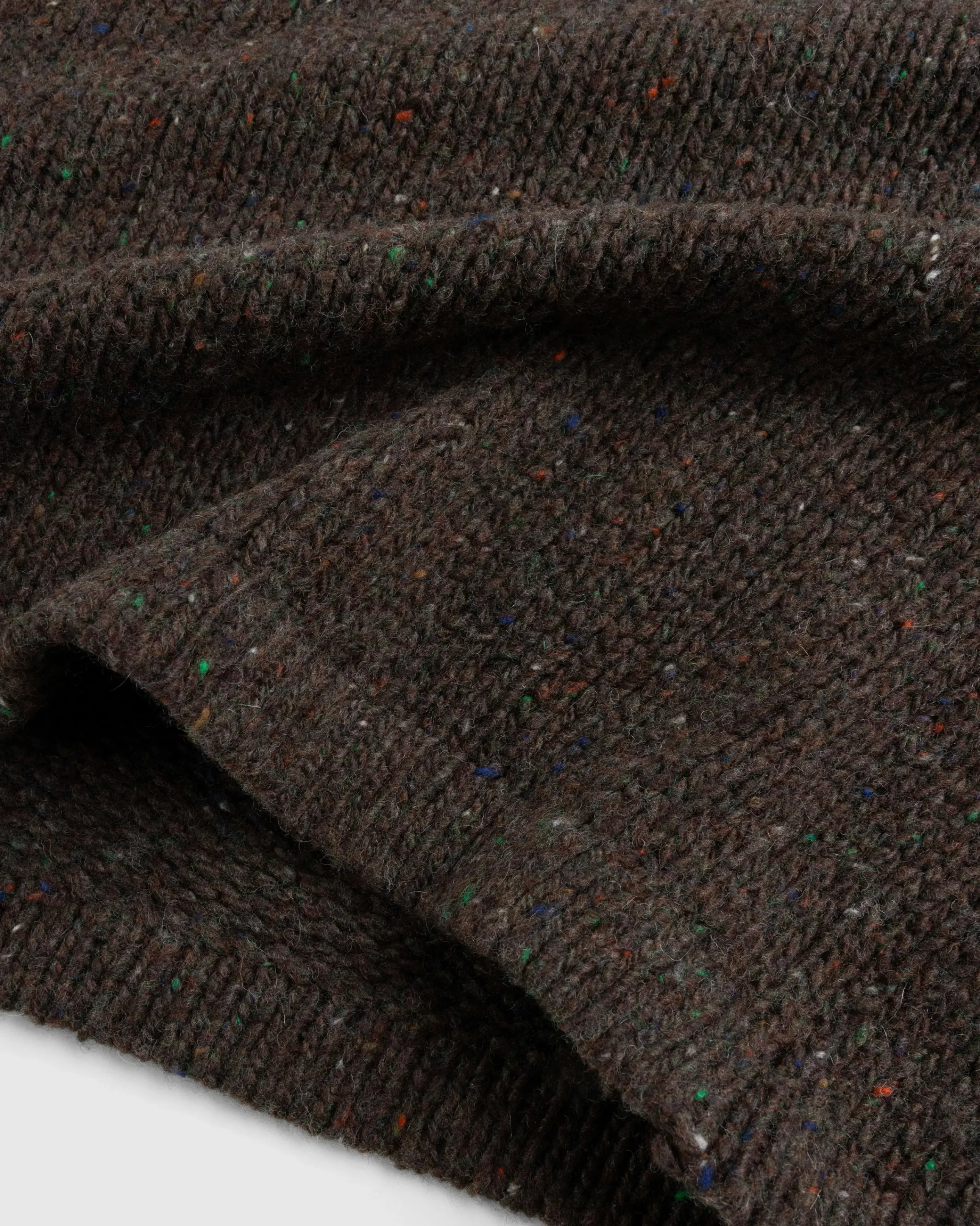 ERL Wool Polo Sweater Knit Dark Brown- Tops