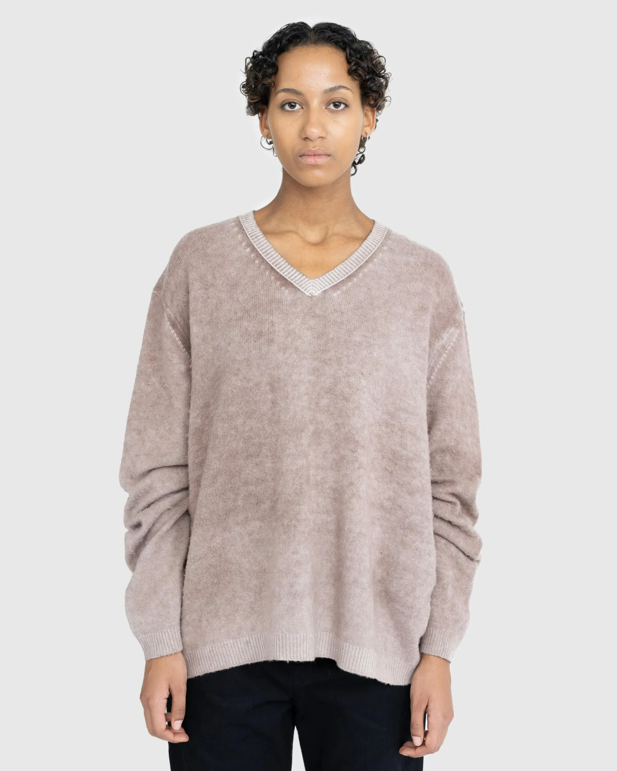 Acne Studios Wool V-Neck Sweater- Knitwear