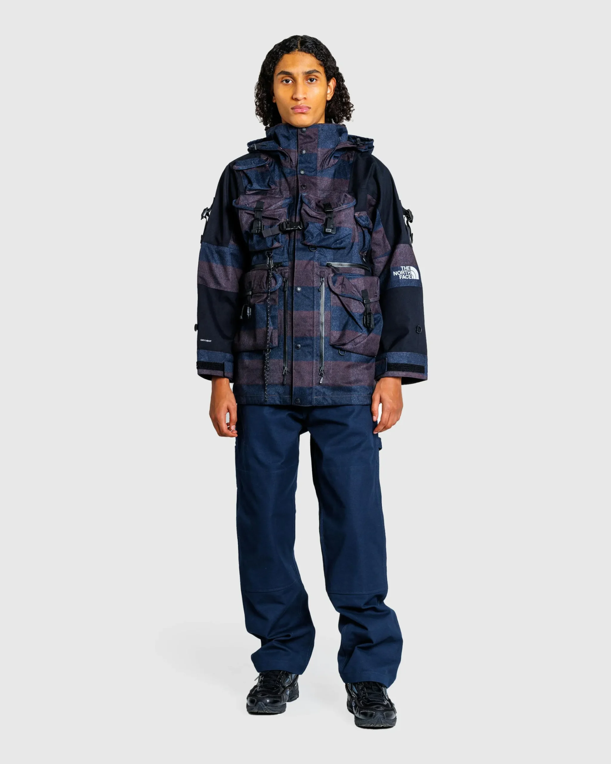 The North Face Wool-Like Hardshell Jacket Smokey Brown Plaid- Outerwear