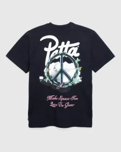 Patta Xerox Peace T-Shirt Black- Tops