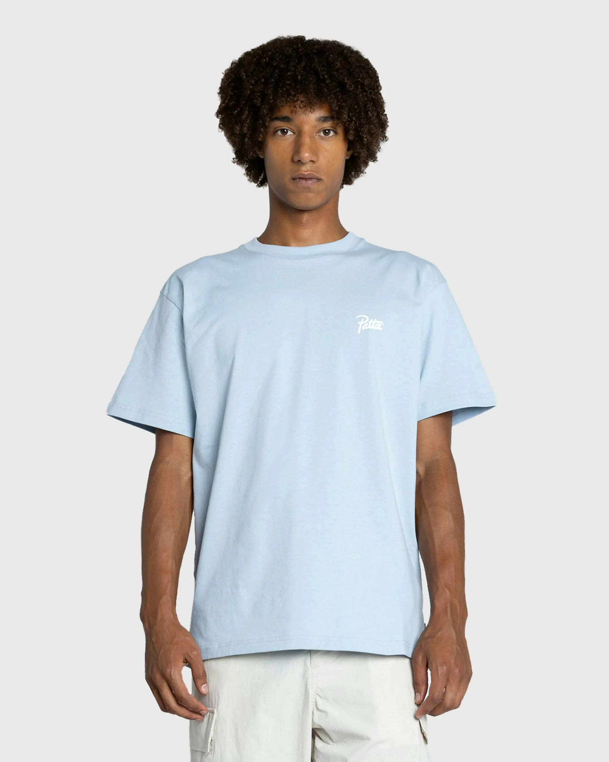Patta Xerox Peace T-Shirt Dusty Blue- Tops