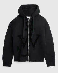 J.W. Anderson Zip Anchor Logo Hoodie- Sweats