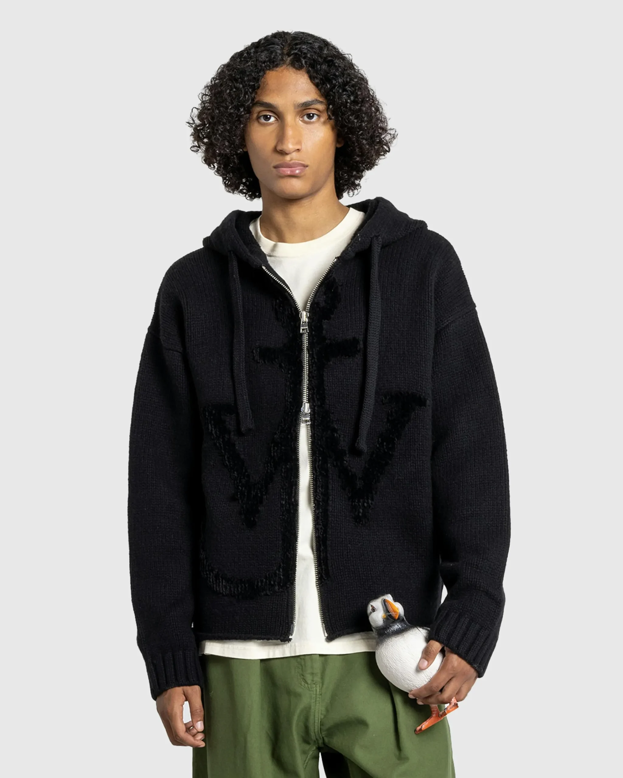 J.W. Anderson Zip Anchor Logo Hoodie- Sweats