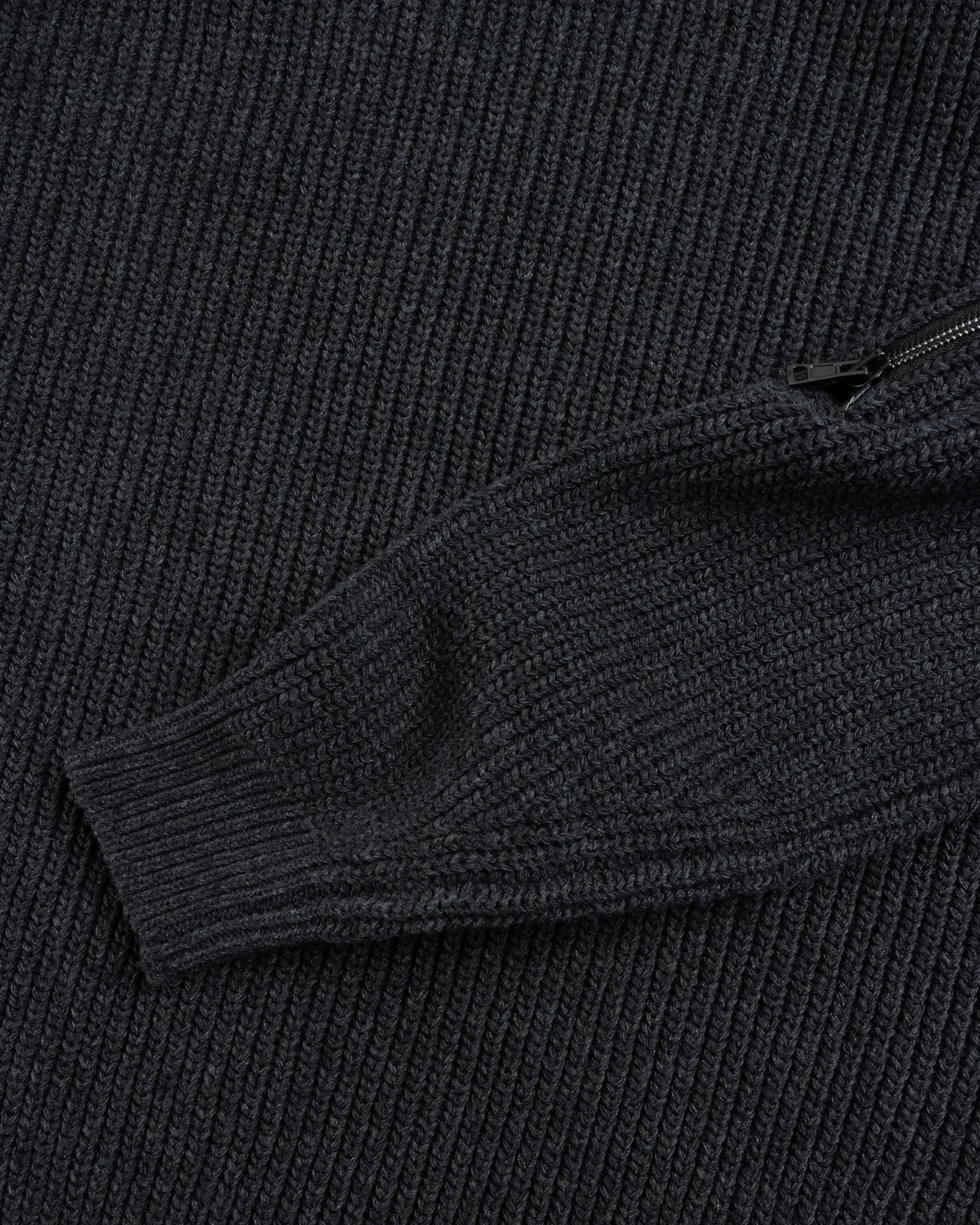 Y/Project Zip Insert High Neck Pullover Dark Grey- Knitwear