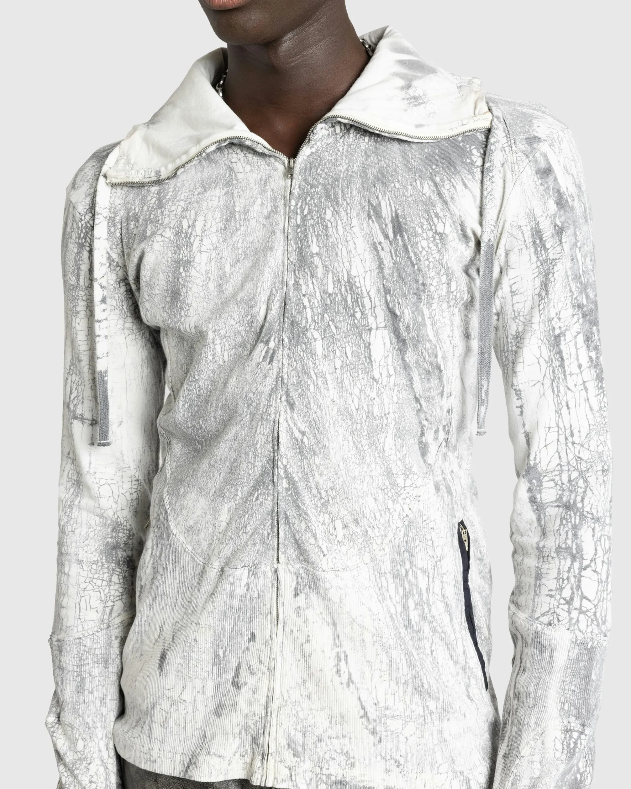 Acne Studios Zippered Dyed Sweater Faded Black- Sweats